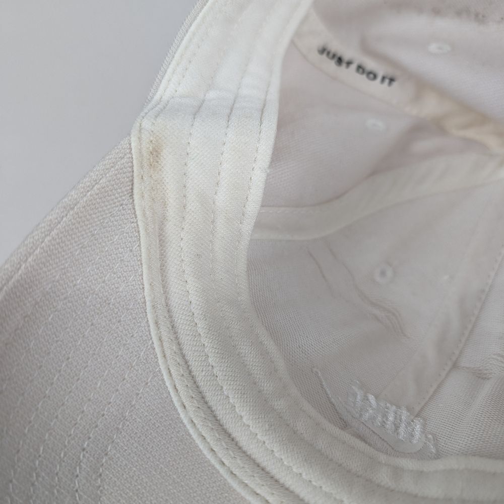 Nike Sportswear White on White Baseball Hat Cap Swoosh Logo - Picture 12 of 13